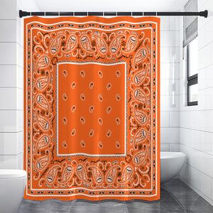 Shower Curtain - Orange OG Bandana 4 Sizes