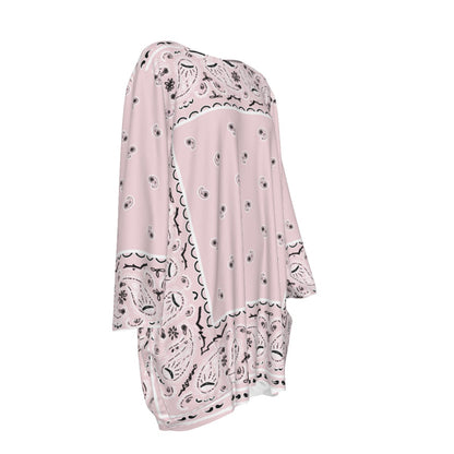 Crew Neck Dress Loose Fit - Lt Pink