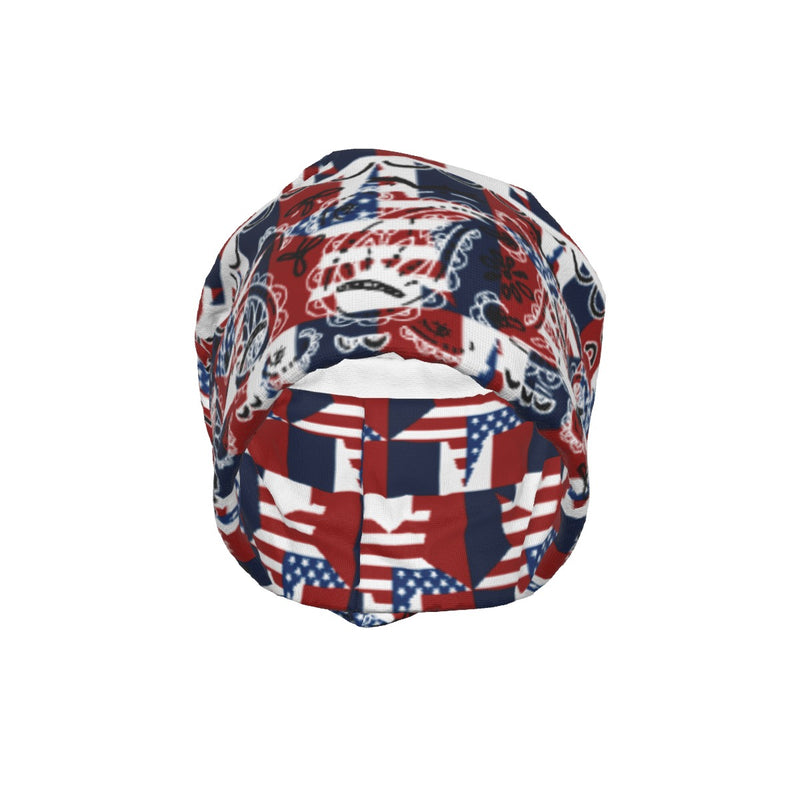 Red White Blue Star Classic Bandana BA Beanie