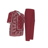 Scubs - Classic Maroon Rectangle Bandana with Bottoms