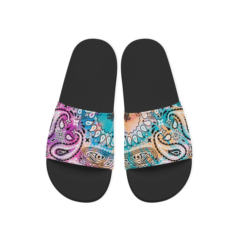 Women's Tye Dye Bandana Slides