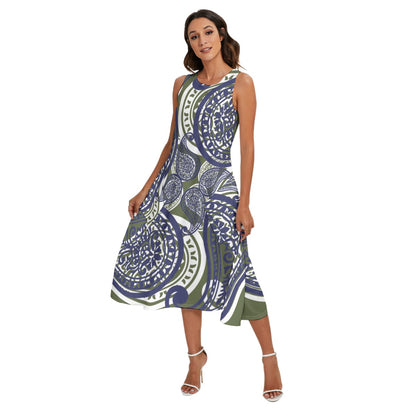 Army Green Women's Dress W/ Pockets