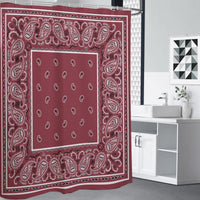 Shower Curtain - Maroon OG Bandana 4 Sizes