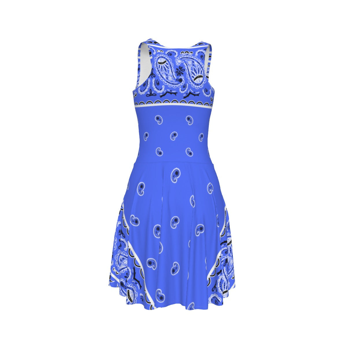 Sleeveless Bandana Dress - Royal