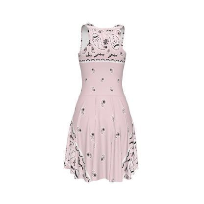 Sleeveless Bandana Dress - Pink