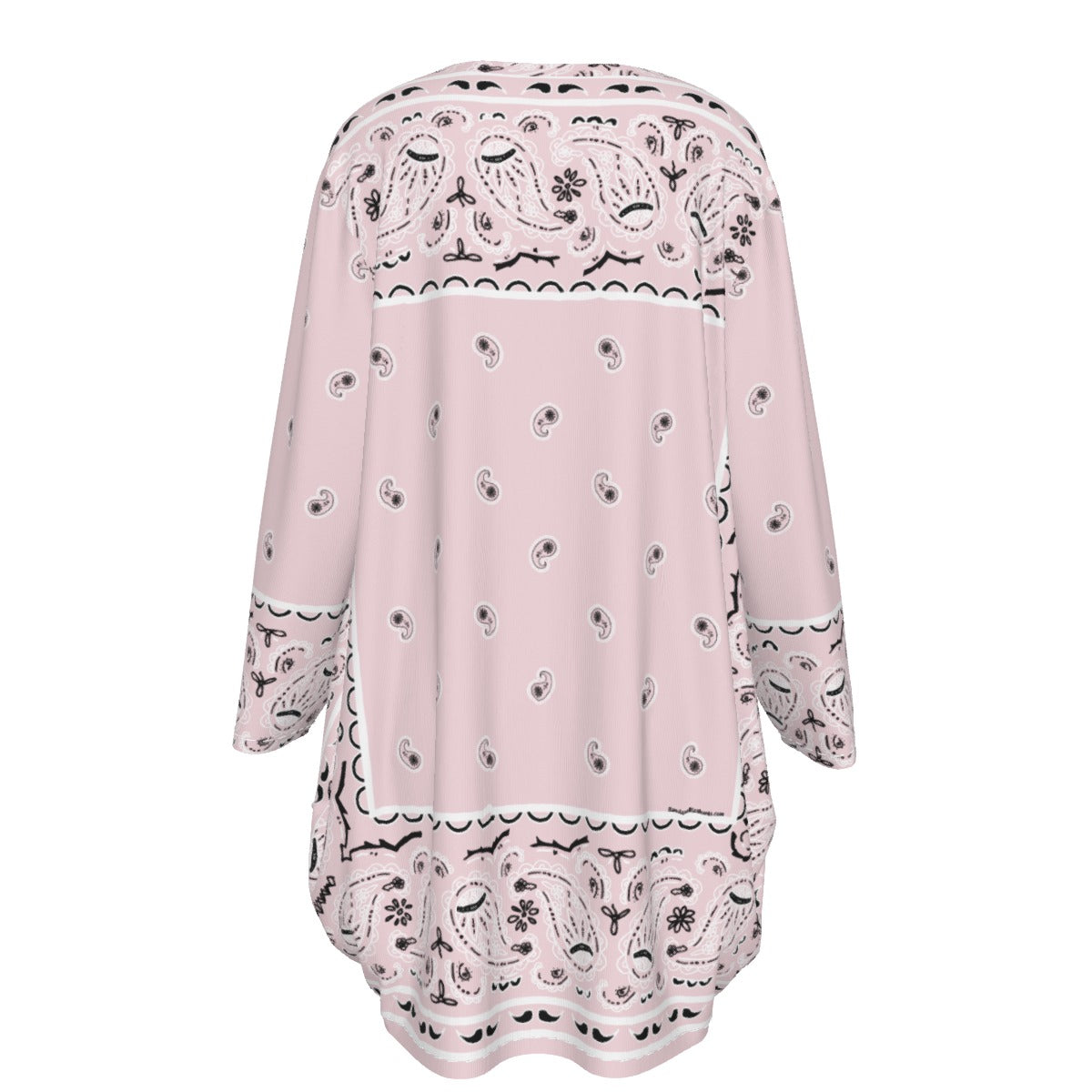 Crew Neck Dress Loose Fit - Lt Pink