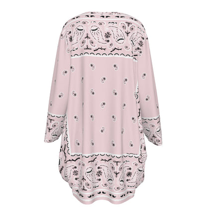 Crew Neck Dress Loose Fit - Lt Pink