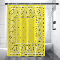 Shower Curtain - Yellow OG Bandana 4 Sizes