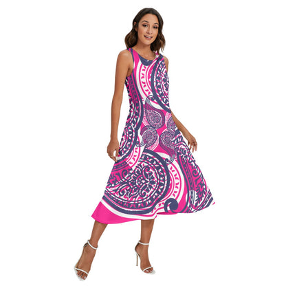 Bright Pink Women's Dress W/ Pockets