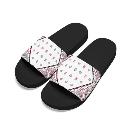 White Diamond OG Bandana Slides