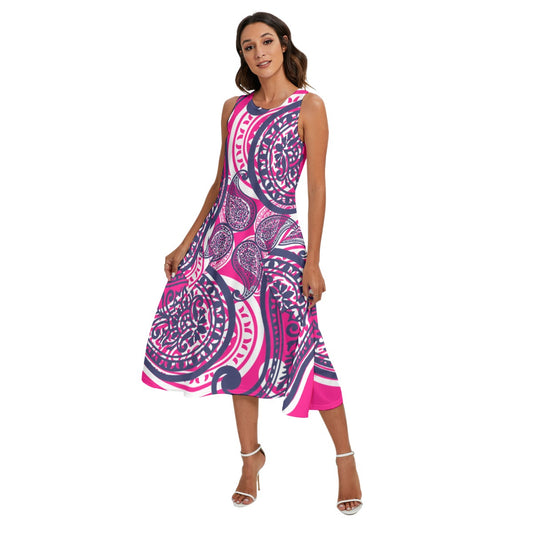 Bright Pink Women's Dress W/ Pockets