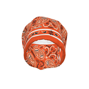 Bright Orange Classic Bandana BA Beanie