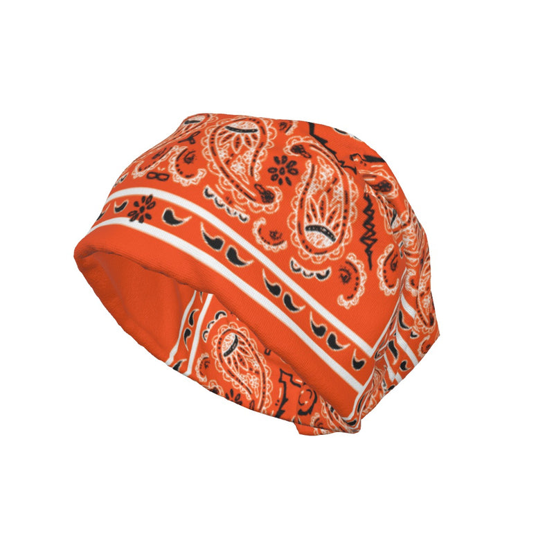 Bright Orange Classic Bandana BA Beanie