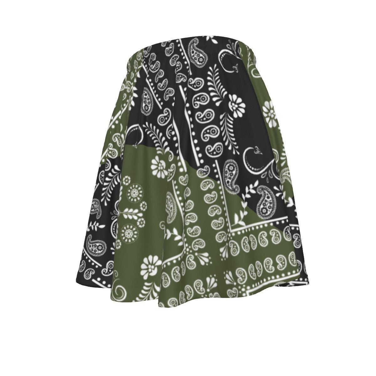 Army Green and Black Team Skirt