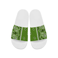 Women's Classic Green Bandana Slides