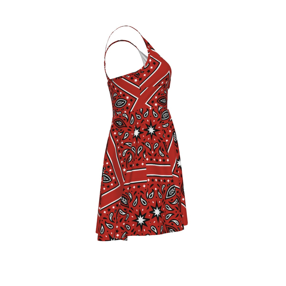Women‘s Red Cross Cami Dress2