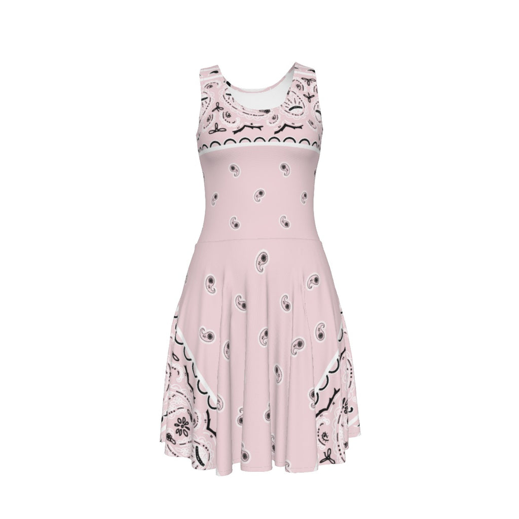 Sleeveless Bandana Dress - Pink