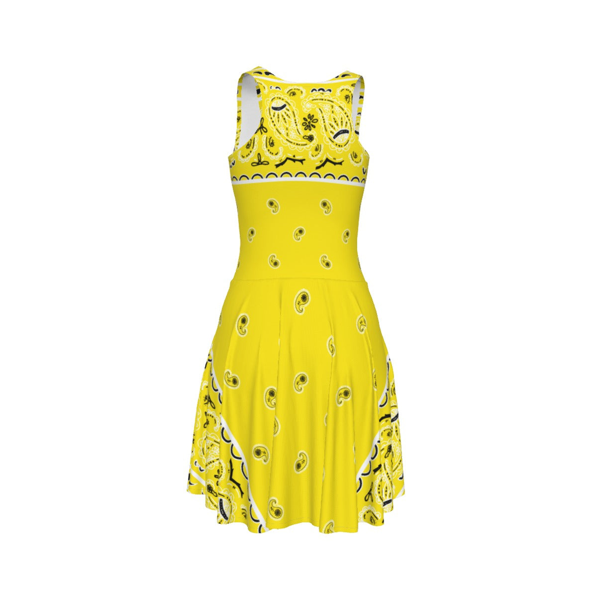 Sleeveless Bandana Dress - Yellow