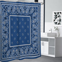 Shower Curtain - Navy OG Bandana - 4 Sizes