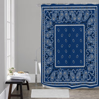 Shower Curtain - Navy OG Bandana - 4 Sizes