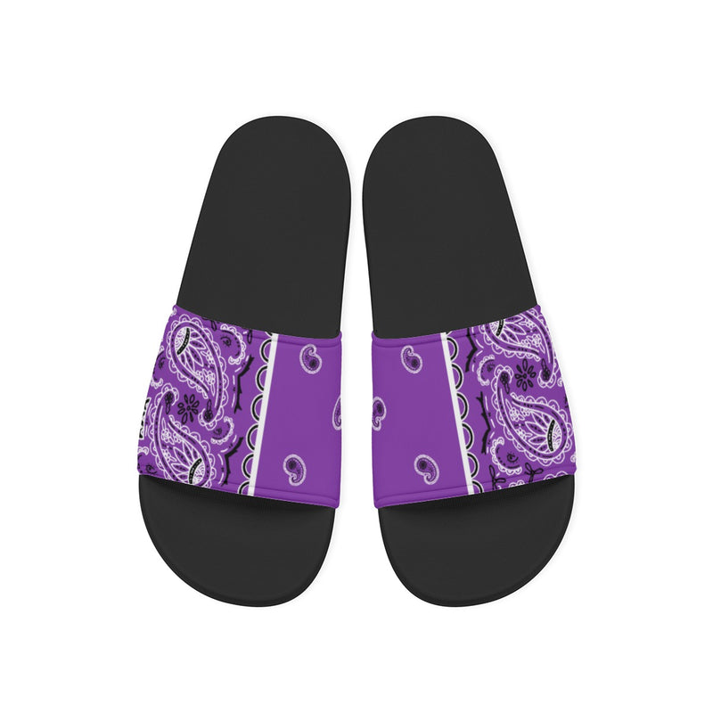 Women's Grape Bandana Slides