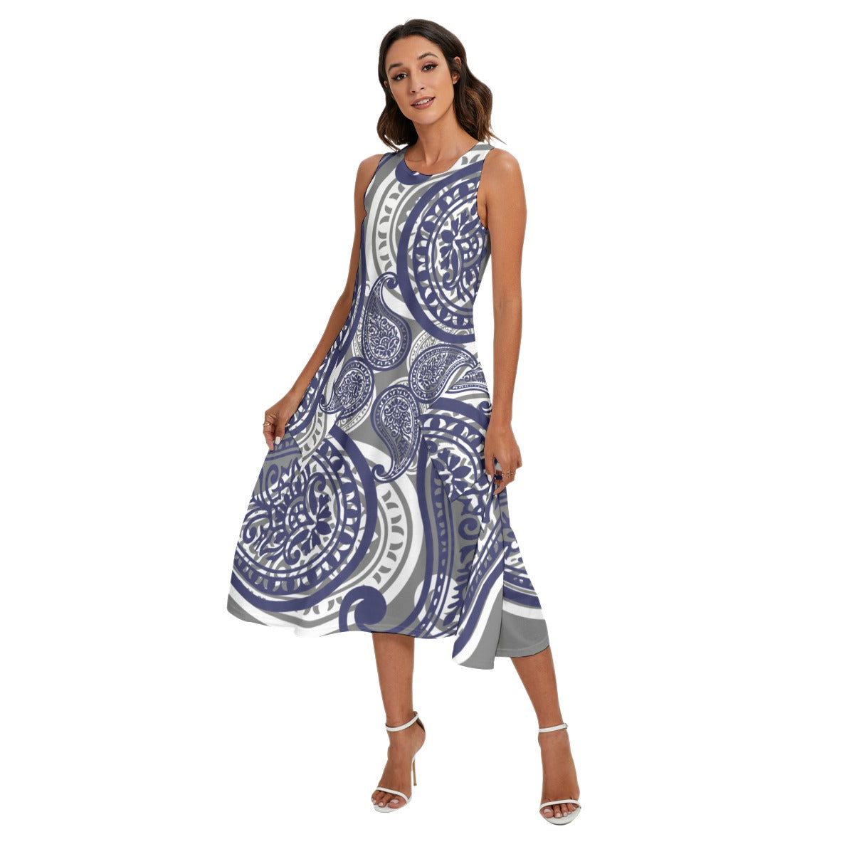 Gray Women's Dress W/ Pockets