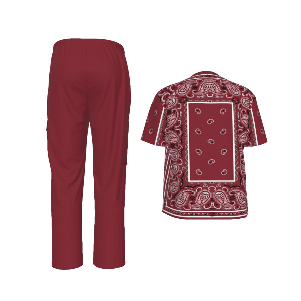 Scubs - Classic Maroon Rectangle Bandana with Bottoms