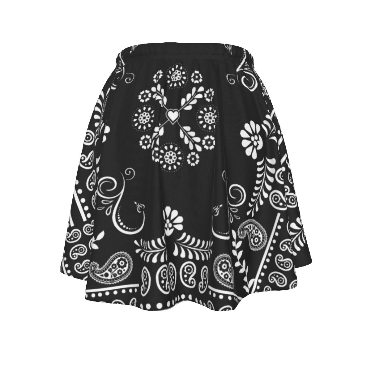 Black and White Sweetheart Skirt