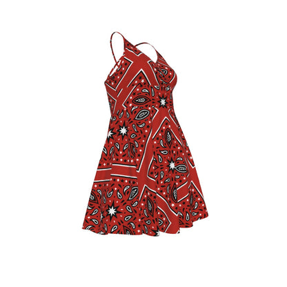 Women‘s Red Cross Cami Dress2