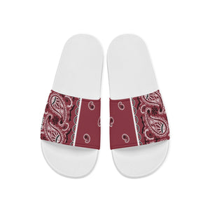 Women's Classic Maroon Bandana Slides