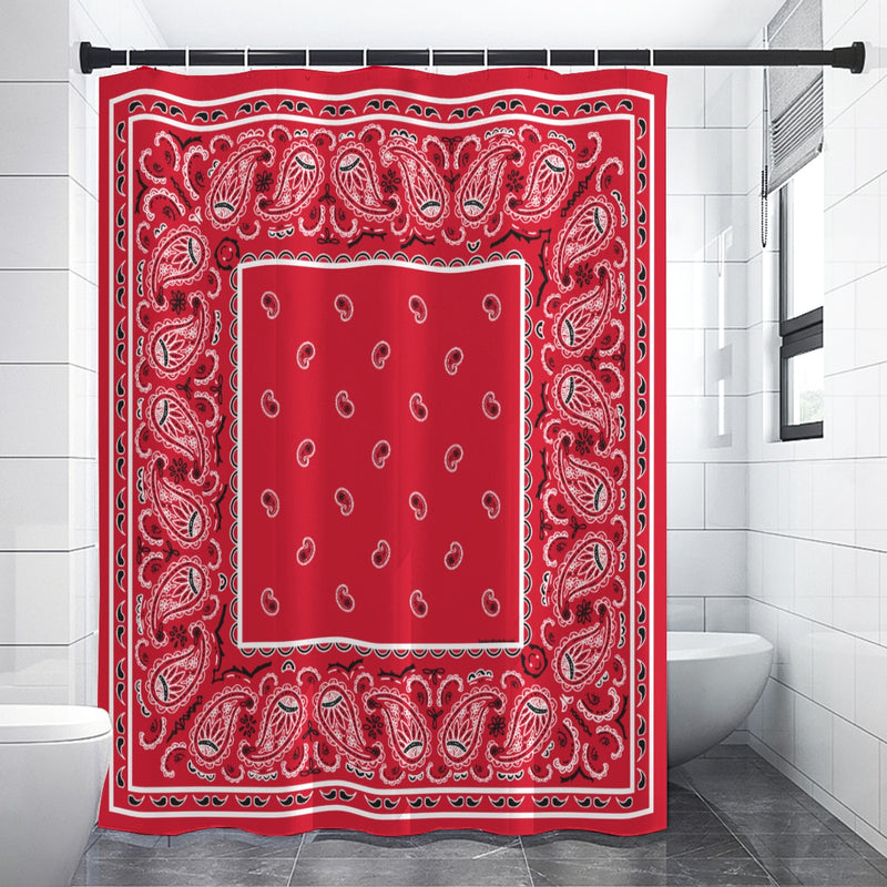 Shower Curtain - Red OG Bandana - 4 Sizes