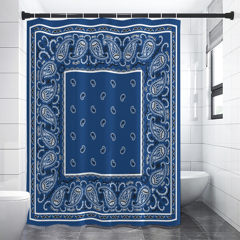 Shower Curtain - Navy OG Bandana - 4 Sizes