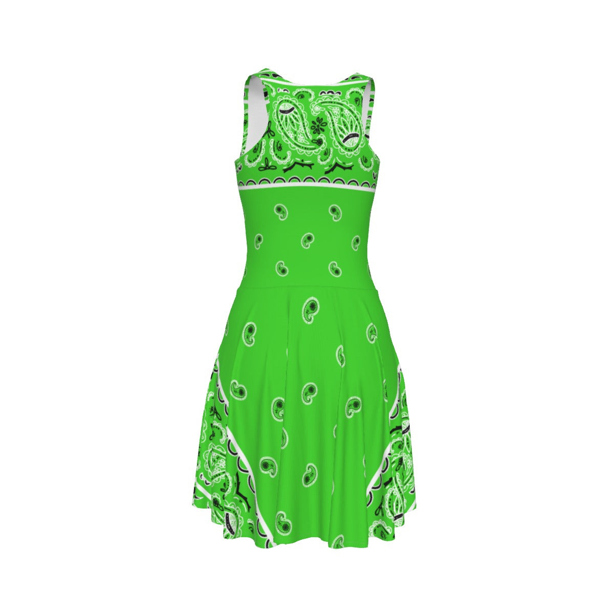 Sleeveless Bandana Dress - Bright Green