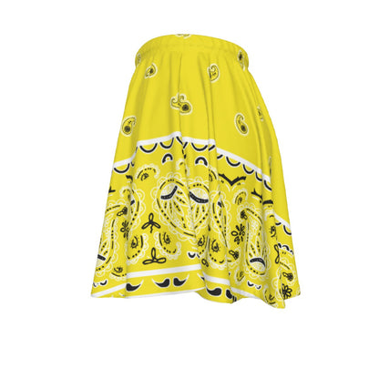 Bright Yellow Skirt with Original Bandana