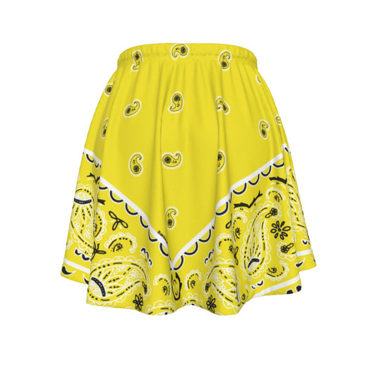 Bright Yellow Skirt with Original Bandana