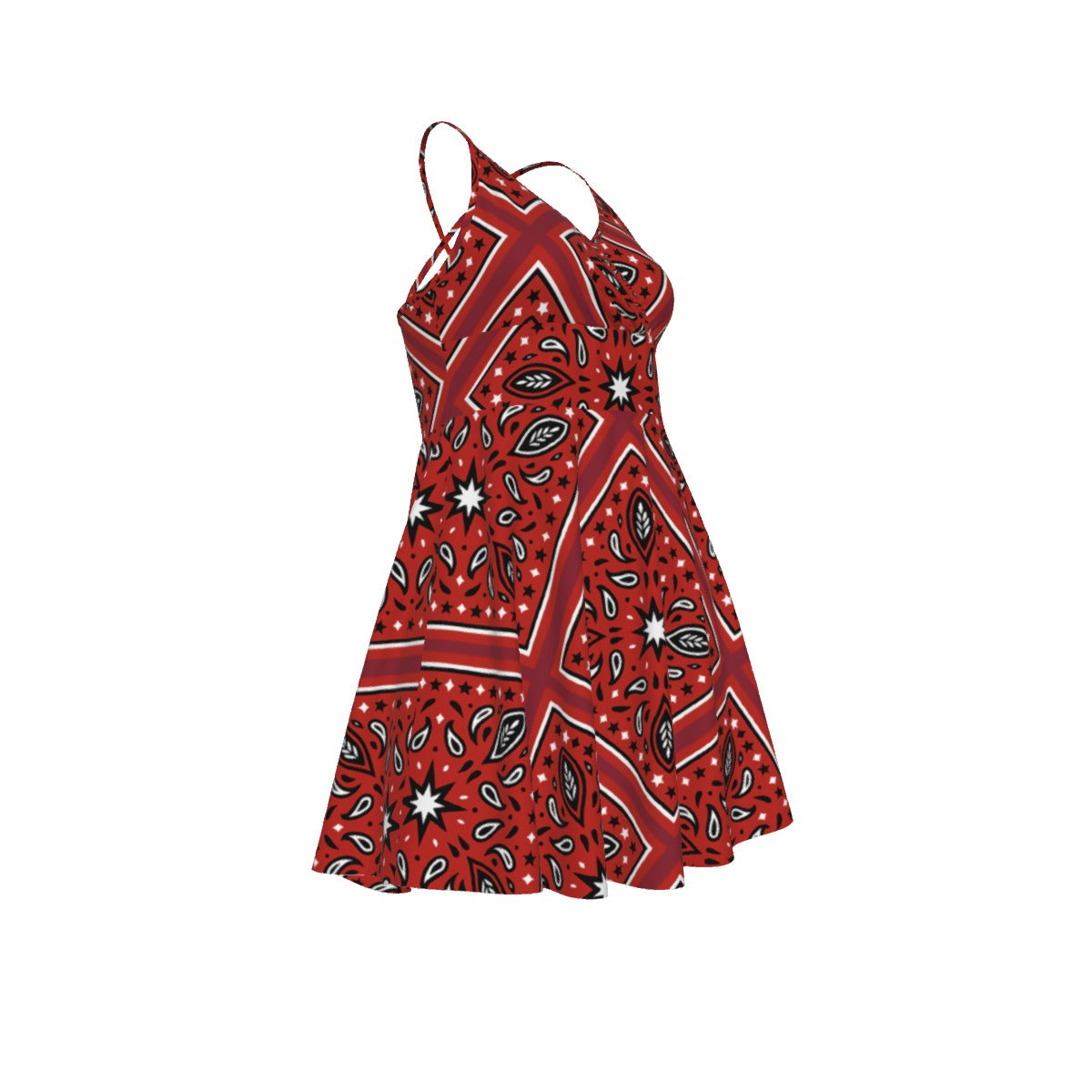 Women‘s Red Cross Cami Dress 3