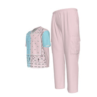 Scrubs - Pink and Baby Blue Scrubs with Pink Bottoms