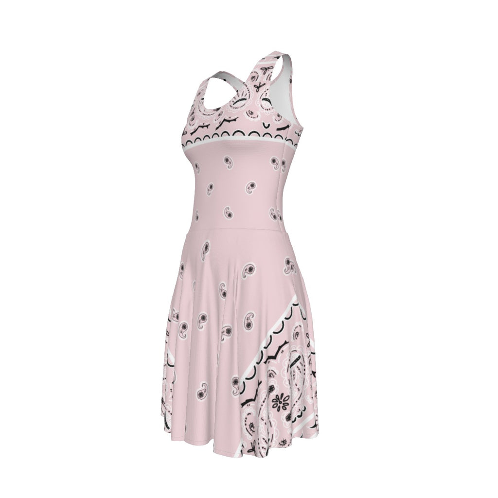 Sleeveless Bandana Dress - Pink