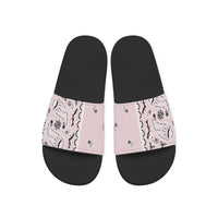 Women's Light Pink Bandana Slides