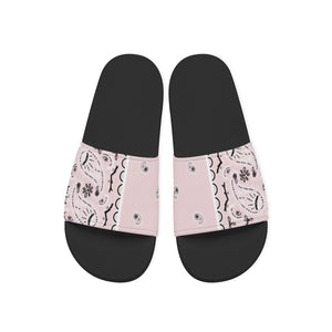 Women's Light Pink Bandana Slides