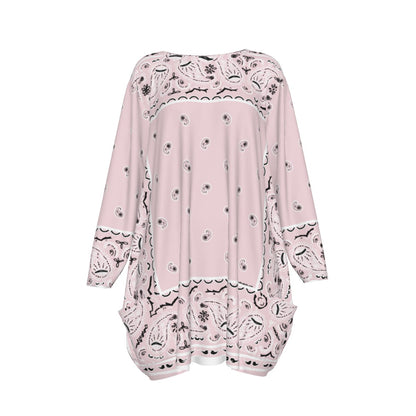 Crew Neck Dress Loose Fit - Lt Pink