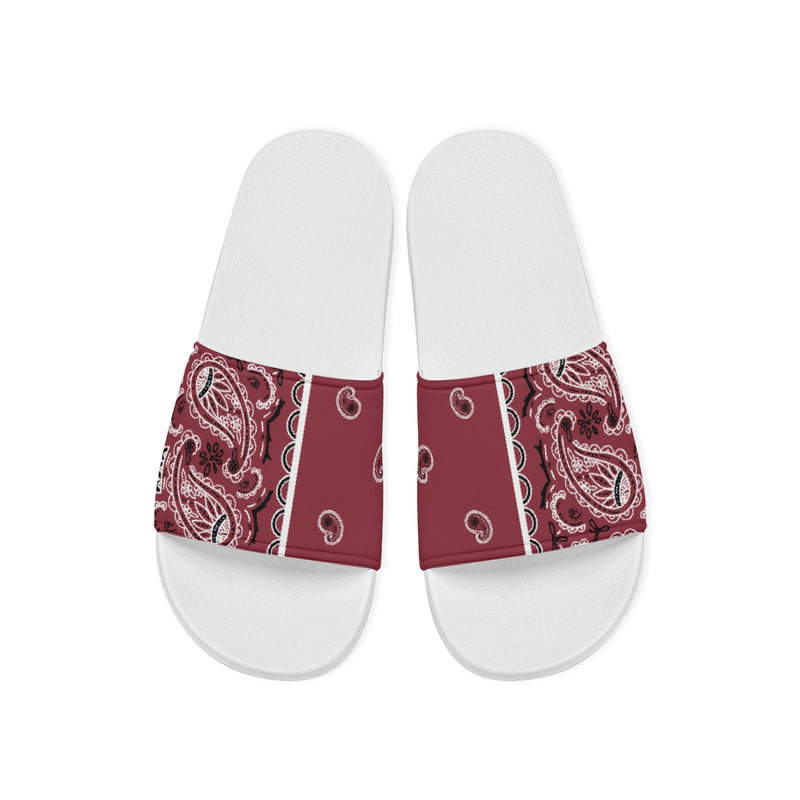 Men's Classic Maroon Bandana Slides