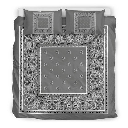 Duver Cover Set - Gray and Black Bandana