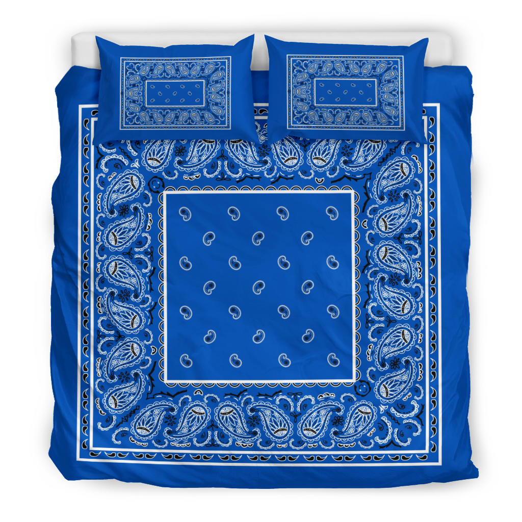 Duvet Set - Traditional Blue w Matching Shams