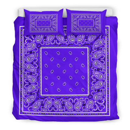 Duvet Set - Violet Traditional Bandana w Shams