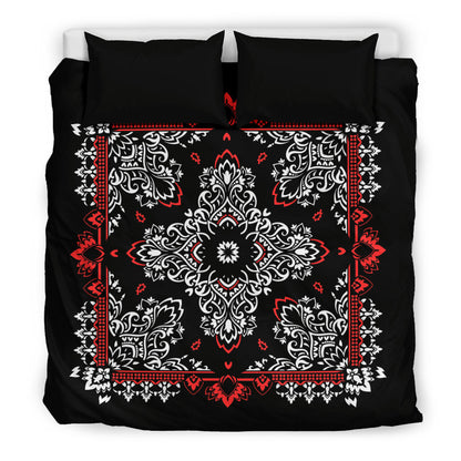D2 Duvet Set - Black Bandana w Shams