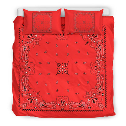 D3 Duvet Set - Traditional Red Bandana w Shams