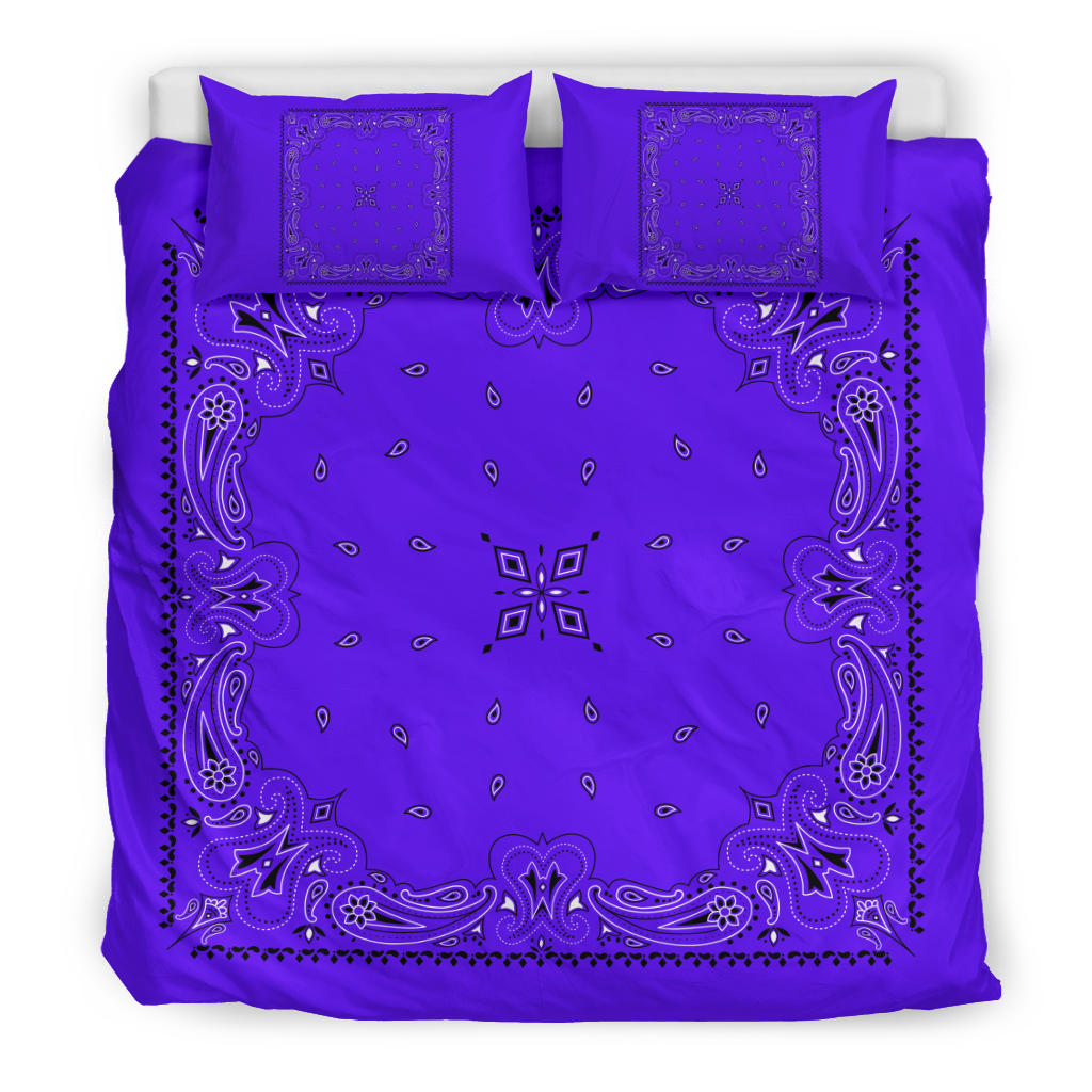 D3 Duvet Set - Traditional Violet Bandana w Shams