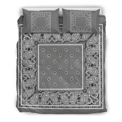 Duver Cover Set - Gray and Black Bandana