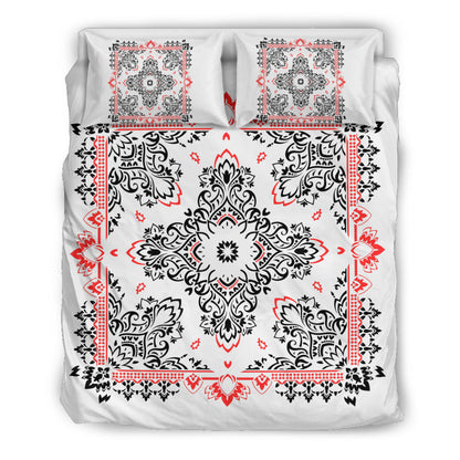 D2 Duvet Set - BR on White w Shams
